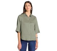 Street One A345394 Camicia in Lino, Pale Mud Green, 42 Donna