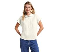 Street One A345397 Camicia in Misto Lino, Bianco Sporco, 52 Donna