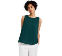 Street One A345403 Blusentop in Misto Lino, Dark Garden Green, 50 Donna
