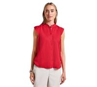 Street One A345733 Camicetta in Misto Lino con Volant, Glory Red, 50 Donna