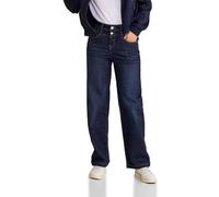 Street One A377474, Stile Denim Largo Donna, Dark Blue Soft Washed, 27W / 26L