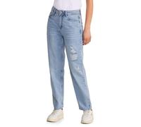 Street One A377475, Stile Denim Moderno Dritto Donna, Light Blue Destroyed, 28W / 28L