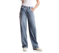 Street One A377996, A377996 Jeans Larghi Donna, Light Blue Washed, 32W / 30L