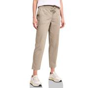 STREET ONE A378683 Pantaloni in Stile Cargo, Buff Grey, 38W x 28L Donna