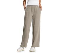 Street One A378684 Pantaloni in Mussola Larga, Cool Ivory, 40W x 30L Donna
