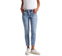 Street One A379416 Jeans Slim Fit, Light Blue Wash, 28W x 26L Donna