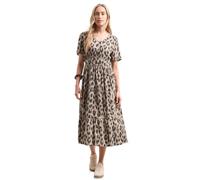 Street One Abito Midi con Dettaglio Smock Timeless Beige 38