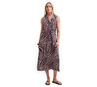 Street One Abito Midi con Scollo a Spacco e Zip Rustic Rouge 42