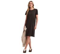 Street One Abito T-Shirt con Maniche a Sbuffo Espresso Brown 44