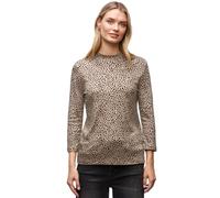 Street One Basic Leo - Maglietta a Maniche Corte, Colore: Beige, 46