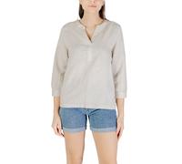 Street One Beige Linen Blouse - IT36|XXS