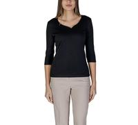 Street One Black Cotton T-Shirt - 34 | XXS