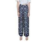 Street One Blue Viscose Casual Pants - W34 | L30