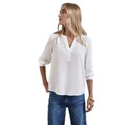 Street One Camicetta a Tunica da Donna, Tinta Unita, Bianco Sporco, 42