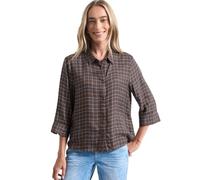 Street One Camicia a Maniche a 3/4 con Motivo Seta Marrone 34