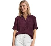 Street One Camicia a Maniche Corte con Dettagli Turnover Rustic Rouge 40