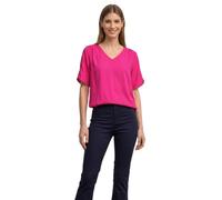 Street One Camicia a Maniche Corte con Scollo a V, Magenta Dream 38