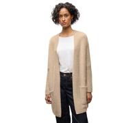 Street One Cardigan da Donna 2515401 Lungo in Filato di Piuma, Beige sabbiato, Taglia 42