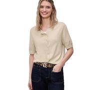 Street One Cardigan in Tinta Unita Smoke Beige Mel. 40