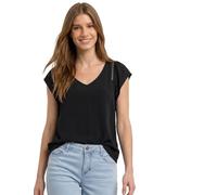 Street One Dropped Shoulder - Maglietta con Scollo a V, Colore Nero 40