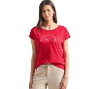 Street One Dropped Shoulder - Maglietta Girocollo Salsa, Colore: Rosso 44
