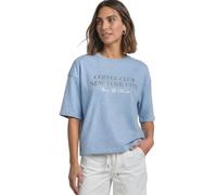 Street One Felpa a Maniche Corte con Scritta Northern Blue Mel. 42