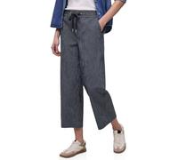 Street One Gestrefite Wide Leg - Pantaloni da Uomo, Colore: Blu Scuro