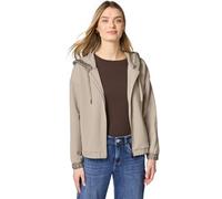 Street One Giacca con cappuccio da donna effetto seta, in cotone beige, 40