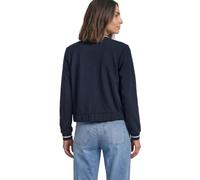 Street One Giacca da Donna a Maniche Lunghe, Effetto Seta, con Cerniera, 3231535, Confezione da 1 Pezzo, Blu Scuro, 50