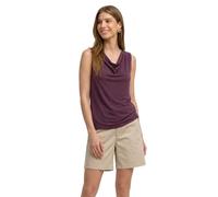 Street One Look Seta Top con Scollo a Cascata Rustic Rouge 44