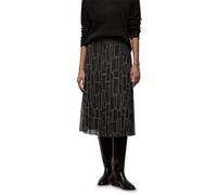 Street One Maglia Plissée Gonna con Stampa Marrone Scuro 34