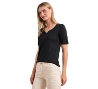 Street One Maglietta Basic con Scollo a Cuore, Colore Nero 42