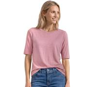 Street One Maglietta Basic con Scollo Rotondo, Tinta Unita, Vintage Blush, 38