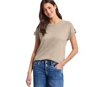 Street One Maglietta con Bottoni in Cotone Beige 34