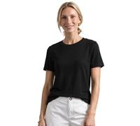Street One Maglietta con Maniche Arricciate Black 40