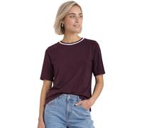 Street One Maglietta Girocollo con Dettaglio a Contrasto Rustic Rouge 44