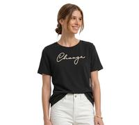 Street One Maglietta Girocollo e Wording Artwork Black 36