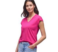 Street One Maglietta in Tinta Unita Magenta Dream 36