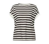 STREET ONE Maglietta marrone scuro / bianco Donna STREET ONE S