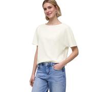 Street One Maglietta Strutturata in Tinta Unita off White 42