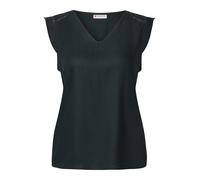Street One A323507 Top con Scollo a V con Dettagli all'Uncinetto, Pine Grove Green, 44 Donna