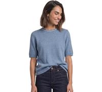 Street One Maglione a Maniche Corte con Dettaglio a Contrasto Northern Blue Mel. 36