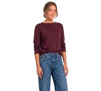Street One Maglione Basic con Scollo a Barca Rustic Rouge 34