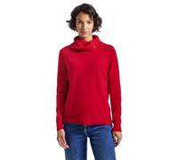 Street One Maglione da Donna con Colletto rialzato, Racing Red, 48