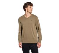 Street One MEN 3008664 Maglione Basic con Scollo a V, Marrone Scuro, S Uomo