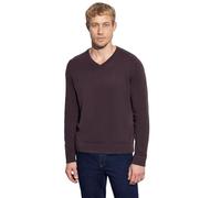 Street One Men 3008664 Maglione Basic con Scollo a V, Rosso Bordeaux, L Uomo