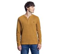 Street One Men 3226986 Camicia Henley Morbida Fiammato, Goldgelb, M Uomo