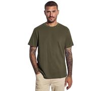 Street One MEN 3227547 Maglietta Basic in Tinta Unita, Vintage Green, XXL Uomo