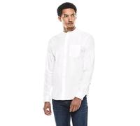 Street One MEN 3300328 Camicia con Colletto Alto, Bianco, S Uomo