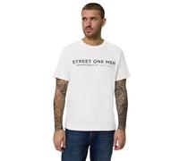 Street One Men Maglietta con Logo Stampato Bianco Brillante 3XL